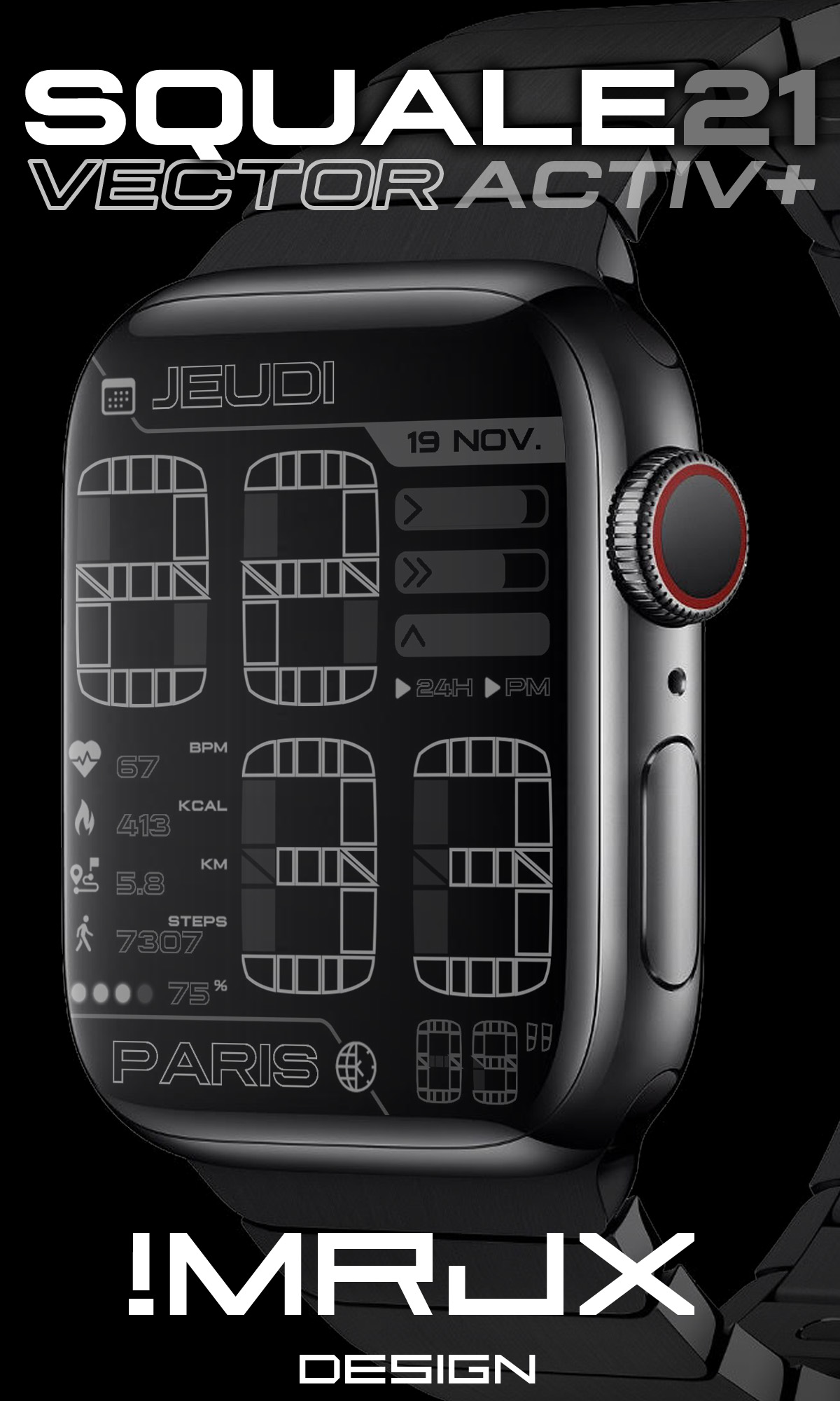 BAN SQUALE21 ACTIV+ VECTOR FULLBLACK